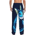 thumbnail image 3 of Vaporeon Men's Pajama Pants, Ultra-soft Comfy Casual Lounge Pants, Graphic Printed Sleep Pjs Bottoms With Drawstring Pockets, 3 of 8