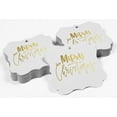 thumbnail image 4 of Inkdotpot Real Gold Foil Bracket Shape Paper Hang Tags Merry Christmas Favor Tags Pack Of 50, 4 of 6