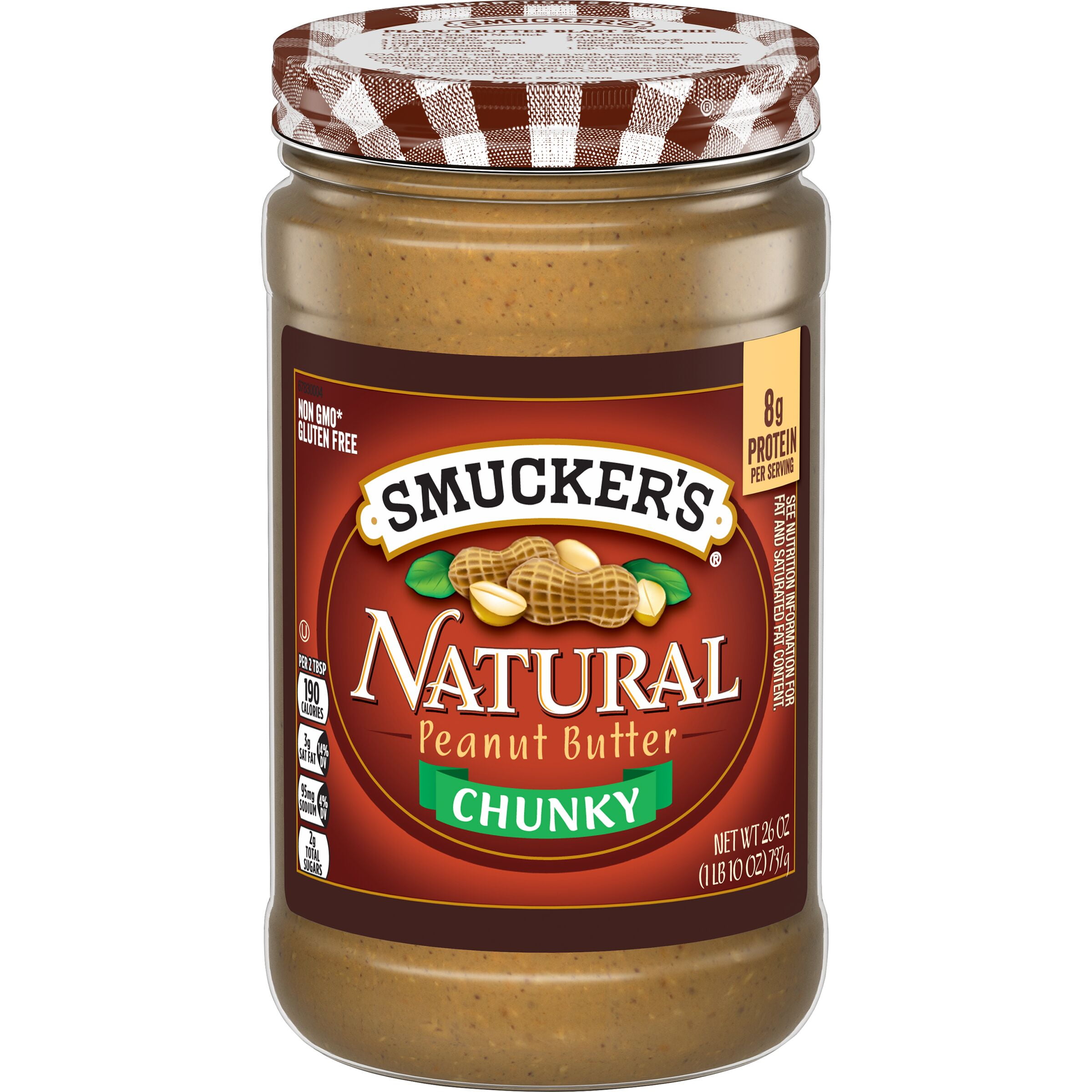 Smucker's Natural Chunky Peanut Butter, 26 ozs