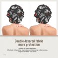 thumbnail image 2 of Yiaed Japanese Sushi Hashi Print Satin Bonnet Silk Bonnet Hair Bonnet for Sleeping Hair Bonnets, 2 of 6