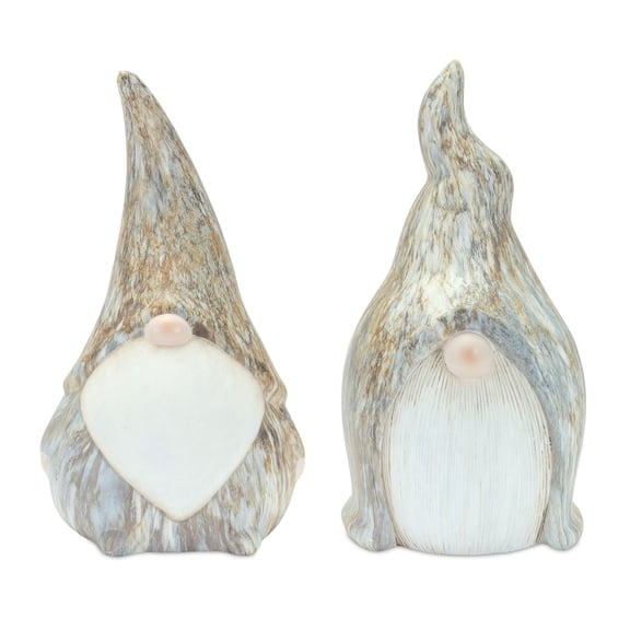 Melrose International LLC Gnome (Set of 2) 10.5"H, 11"H Terra Cotta