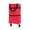 Red, variant on protable shopping trolley bag with wheels foldable cart rolling grocery handbag blue