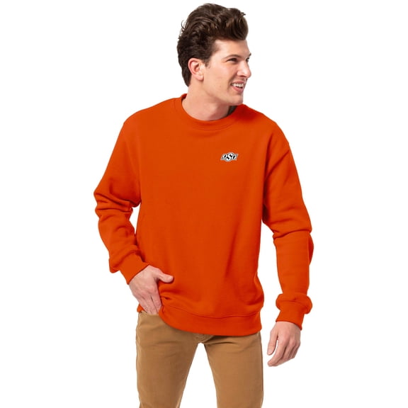 Men's-League Collegiate Wear Orange Oklahoma State Cowboys Essentials 2.0 Pullover Sweatshirt