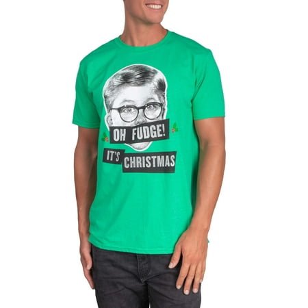 Holiday Fudge - Oh Fudge Men's Holiday Short Sleeve Graphic Tee, Up to size 2XL