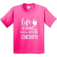 thumbnail image 3 of Inktastic Life is Better with Chickens Youth T-Shirt, 3 of 5