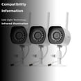thumbnail image 4 of Zmodo Sistema de Cámaras de Seguridad WiFi Inalámbricas (Paquete de 3) Cámaras IP Inteligentes Full HD para Exteriores con Visión Nocturna: Funciona con el Asistente de Google (Solo Admite WiFi de 2,4, 4 of 5