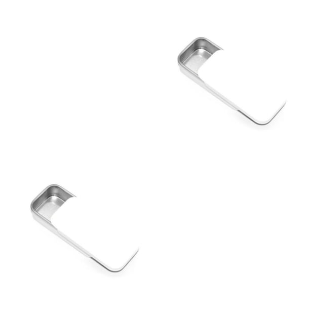Matsuzay Caja de almacenamiento Mini estuche Lata de hojalata Accesorios para el hogar de larga duración Organización Contenedor de crema a Blanco 2Conjunto