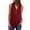 Wine, variant on under 5.00 LYXSSBYX Womens Tank Tops Plus Size Women's Summer Shirts Zip Casual Tunic V-Neck Rollable Blouse Tops T-Shirt