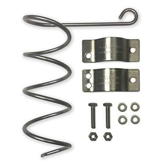 Automatic Chain Link Self Closing gate Closer. Adjustable Closing Tension, Outdoor Gate Spring, Works Great for Pool and Dog Gates or Any Chainlink gate – Made in USA