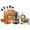 Gray, variant on Gotham Steel Kitchen-in-a-box 25 Piece Cookware set, Non-stick Pots & Pans with Utensils, Graphite/Copper