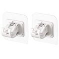 thumbnail image 1 of Soportes para barra de cortina, sin taladro, ganchos de montaje en pared para baño y cocina (blanco), 2 uds., 1 of 4