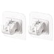 thumbnail image 2 of 10uds. Soportes para barra de cortina, sin taladro, ganchos de montaje en pared para baño y cocina (blanco), 2 uds., 2 of 2