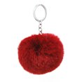 thumbnail image 1 of Sonducket LLavero de pompón de felpa a la moda para el hogar, llavero de coche, colgante portátil, monedero, pompón, llaveros con borlas, Ropa, zapatos y accesorios Miscelánea Vino rojo Sonducket AP014094-14, 1 of 6
