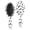 Black Halloween Bats, variant on Black Halloween Ghosts and Bats Brush, Detangling Hair Brush,Oval Paddle Hair Brush, PP Material Gifts for Holiday Birthday Gifts