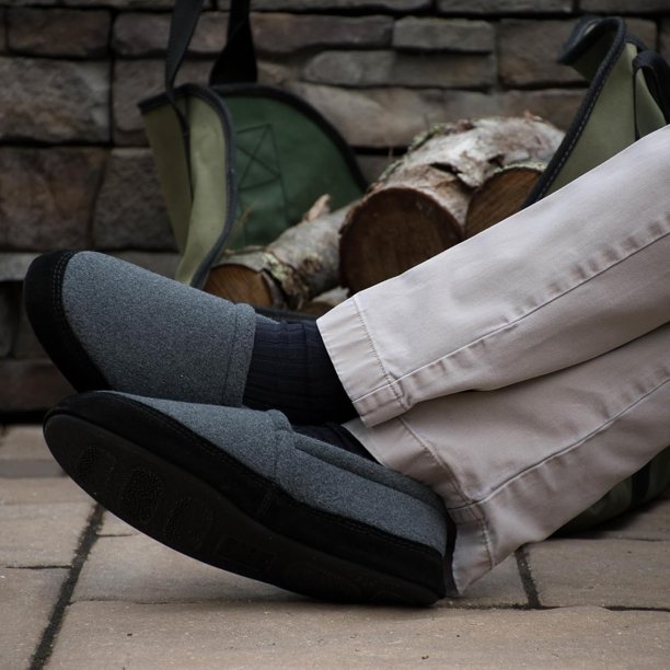 Acorn mens Moc Slippers With Memory Foam Insole Suede  display picture 1