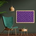 thumbnail image 2 of Abstract Wall Art with Frame, Rhythmic Baubles Christmas Holidays Curly Ornaments Illustration Print, Printed Fabric Poster for Bathroom Living Room, 35" x 23", Violet and Lavender, by Ambesonne, 2 of 2