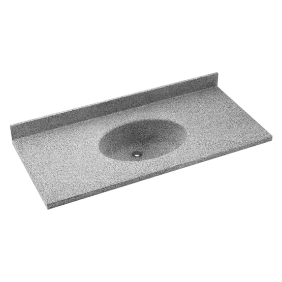 Swanstone 49W x 22.5D in. Chesapeake Solid Surface Vanity Top