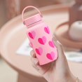 thumbnail image 5 of Fwttom Coffee Mug - Insulated Water Bottles with Straw Carrying Handle, Portable Coffee Fruit Tea Water Bottle, Birthday Valentine's Day Gifts for Women, Large, 5 of 6