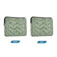 thumbnail image 7 of FORMRS 13"-13.3" Laptop Sleeve Protective Case Soft Carrying Quilted Computer Bag Cover, Retro Green Abstract, 7 of 7