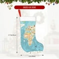 thumbnail image 4 of Honeii World Map With Animals 1 for Christmas Stocking,Large Xmas Stocking,Holiday and Family Stocking for Fireplace Christmas Holiday Party Decoration, 4 of 7