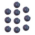 thumbnail image 1 of 10 cuentas de 20 mm con agujeros grandes, brillantes, coloridas, para joyería, fabricación de joyas, bolígrafos, llaveros, collares, redondas y brillantes., 1 of 7