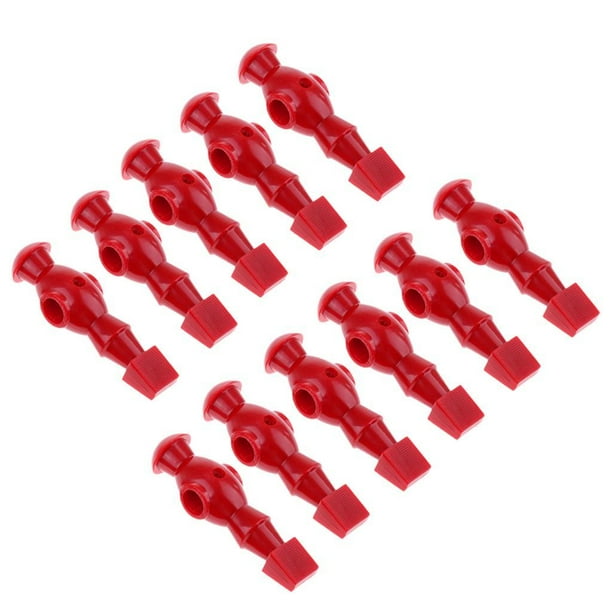 11 piezas de repuesto para balón de fútbol (diámetro de 10 x 1,4 cm) rojo