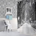 thumbnail image 3 of Grey Winter Street View Shower Curtain, Gray New York Central Park Night Snow Tree Christmas Bath Curtains Set, Polyester Fabric Upgrade Bathroom Accessories Decor 12 Hooks Included, 72X72 Inches, 3 of 6