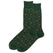 Golfer Carts Hunter Green Mens Crew Socks
