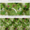 thumbnail image 2 of Soimoi Cotton Voile Fabric Orchid,Palm & Monstera Tropical Print Sewing Fabric Yard 56 Inch Wide, 2 of 7
