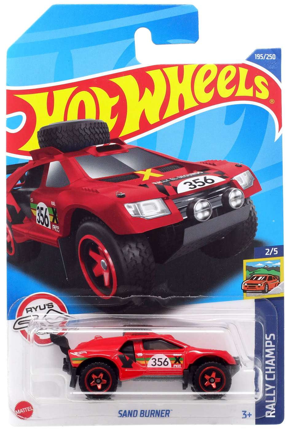 Hot Wheels Rally Champs Sand Burner Diecast Car (Red)