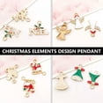 thumbnail image 4 of GKNET 20 Pcs Christmas Phone Pendant Xmas Charms Pendants Jewelry, 4 of 9