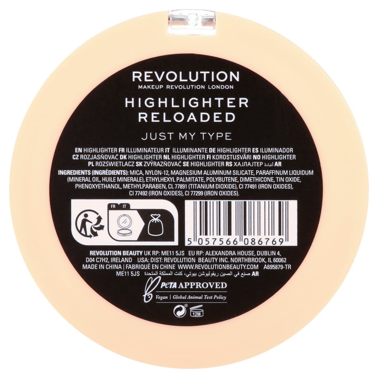 Revolution Highlight Reloaded Pressed Powder, Dewy Finish, Just My