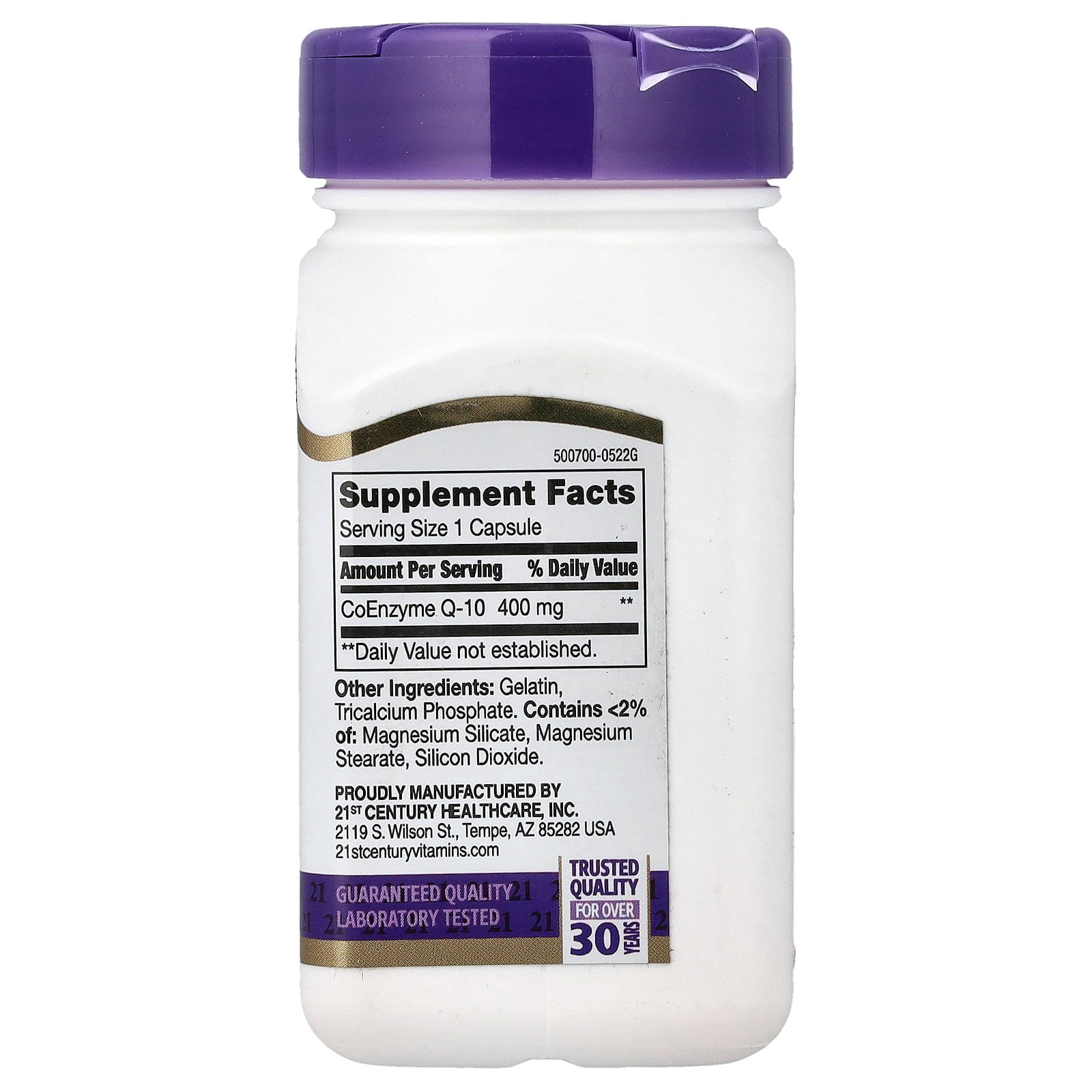 21st Century Co Q-10, 400 mg, 30 Capsules
