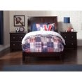 thumbnail image 2 of Atlantic Furniture Portland XL Twin Traditional Rubberwood Sleigh Bed, Espresso, 2 of 5