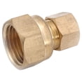 thumbnail image 1 of Adaptador Anderson Metals de 3/8 pulgadas Compresión femenina x 1/4 pulgadas Latón de compresión mac, 1 of 1