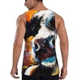thumbnail image 3 of Haiem Cow Men Workout Tank Top Gym Bodybuilding Sleeveless Muscle T Shirts Athletic Tank Breathable Workout Shirt-Medium, 3 of 9