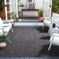 thumbnail image 2 of Safavieh Courtyard Mitre Geometric Indoor/Outdoor Area Rug, Black/Gray, 6'7" x 6'7" Square, 2 of 15