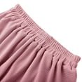thumbnail image 5 of MKOSPLRT Waffle Outfits for Little Girl 12M-10Years Solid Color Lounge Sets 2 Piece Short Sleeve Tops Elastic Waist Wide Leg Shorts Loungewear, 5 of 9