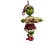 thumbnail image 3 of Enesco Dr. Seuss The Grinch by Jim Shore Naughty and Nice Sign Hanging Ornament, 4.72", Multicolor, 3 of 5