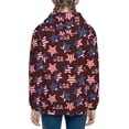 thumbnail image 6 of Pofeuu American Stars1 Print Teenage Zipper Hoodie Sweatshirts Hooded Casual Jackets With Pocket For Boys Girls-Small, 6 of 6