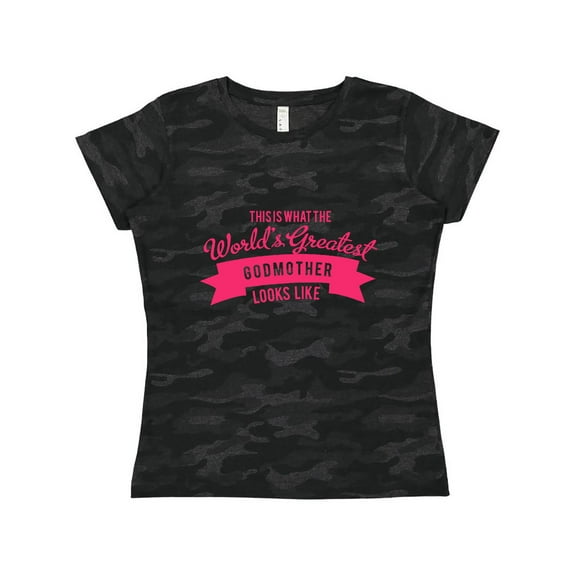 Inktastic This is What the World's Greatest Godmother Looks Like Women's T-Shirt
