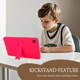 thumbnail image 4 of ELEHOLD Case for Samsung Galaxy Tab A9 8.7inch 2023 with Kickstand,Shockproof Slim Foldable Kickstand TPU Hard PC Protective Case Cover with Cleaning Cloth & Stylus, Rose, 4 of 8
