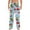 Light Blue, variant on Men Pants Christmas Elastic Waist Drawstring Xmas Pajamas Sleepwear Pants With Pocket Pj Bottoms Wide Leg Slacks Cartoon Santa Prints Casual Trousers Lightweight Home Wear Dark Green M