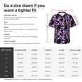 thumbnail image 5 of Sikiie Cartoon Black Cats Print Men's Hawaiian Shirt, Summer Beach Button Pocket Short Sleeve T-Shirt,XX-Large, 5 of 7