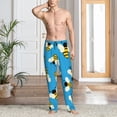 thumbnail image 2 of Honiee Flying Bees for men - a sleek fusion of Straight Pajama Pants, versatile Lounge Pants, and cozy Sleepwear, all rolled into one-Medium, 2 of 6