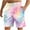 AB-Multicolor, variant on lcziwo Big and Tall Beach Shorts for Men Boho Swim Trunks Tie Dye Prints Drawstring Waist Shorts Hawaiian Vacation Bathing Suits Multicolor L