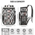 thumbnail image 3 of Travel Cooler Bag - Baseball Patchwork Pattern Camping Beer Cooler Backpack with Bottle Opener- Waterproof Insulated Picnic Backpacks - Cooler Bag for Beach, 3 of 6