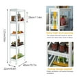 Untyo 5Tier Slim Bathroom Storage Cart with Rolling Wheels,Kitchen