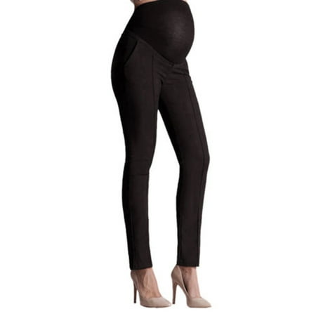 

JBEELATE Pregnant Women Work Pants Stretchy Maternity Skinny Ankle Trousers Slim for Women