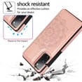 thumbnail image 5 of Design for Samsung Galaxy S20 FE/S20 Fan Edition 5G Wallet Case,PU Leather Phone Case with Screen Protector Card Holder,Shockproof Flip Protective Cover for S20fe5g Women 6.5 inch Rose Gold, 5 of 11